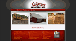 Desktop Screenshot of lakeviewconstruction.net